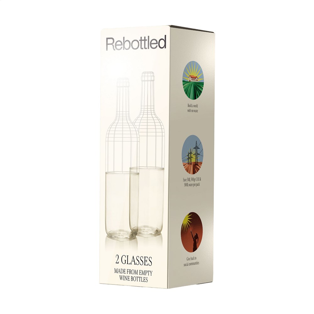 Rebottled® Tumbler 2-pack set glazen