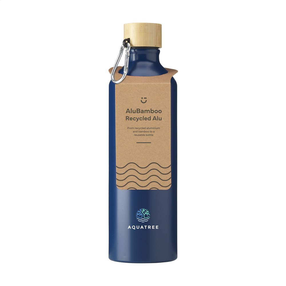 AluBamboo GRS Recycled Alu 750 ml waterfles