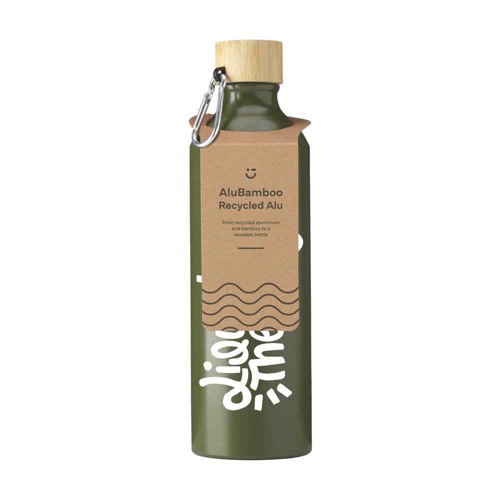 AluBamboo GRS Recycled Alu 750 ml waterfles