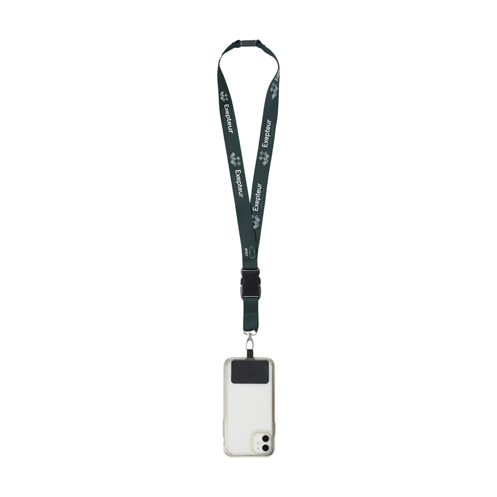 Lanyard Promo Complete Sublimatie RPET 2 cm met Patch