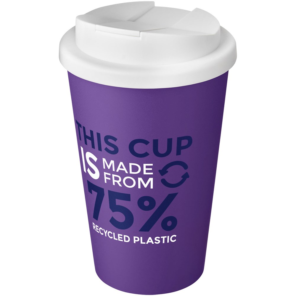 Americano® Eco 350 ml gerecyclede beker met spill-proof deksel