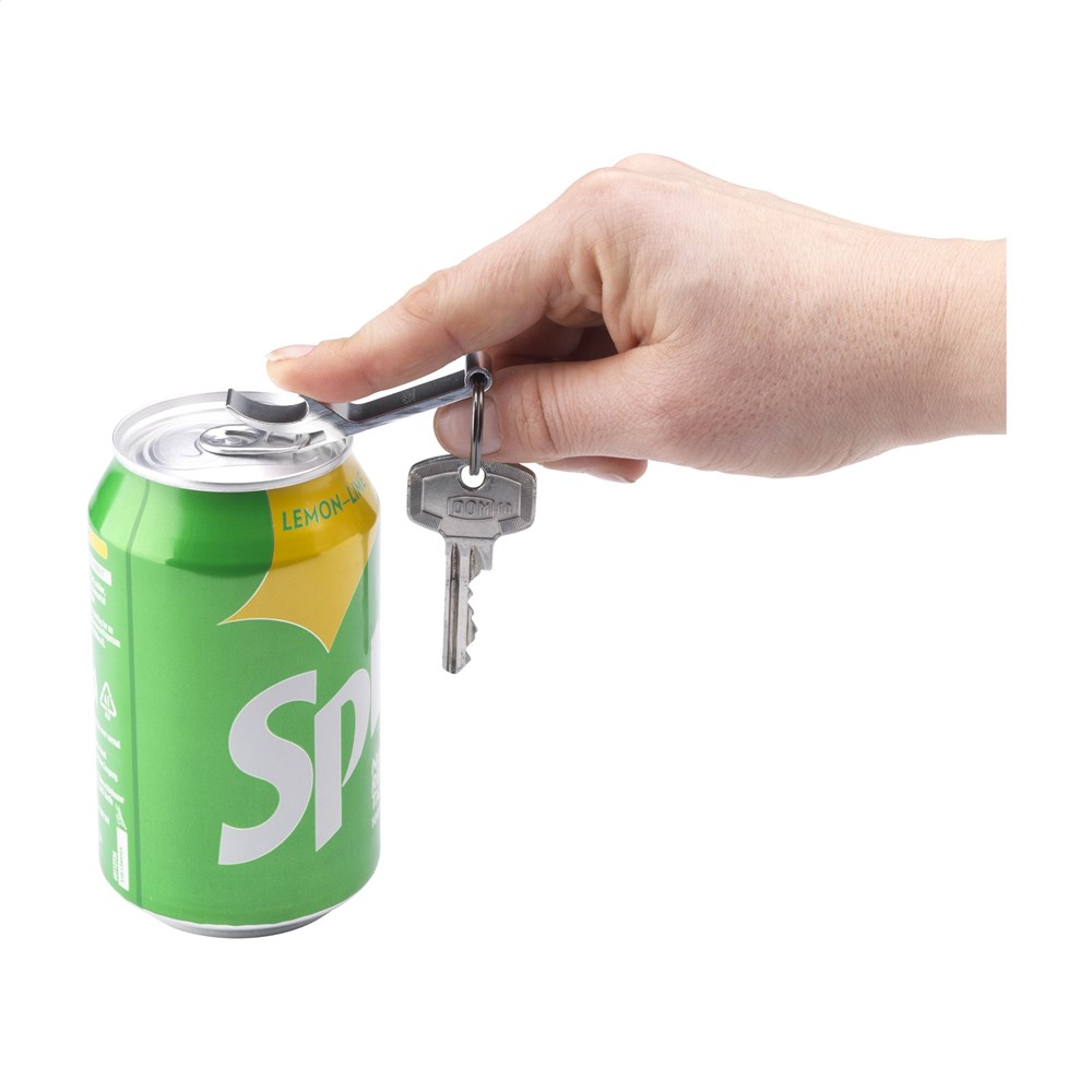 Opener GRS Recycled Aluminium sleutelhanger